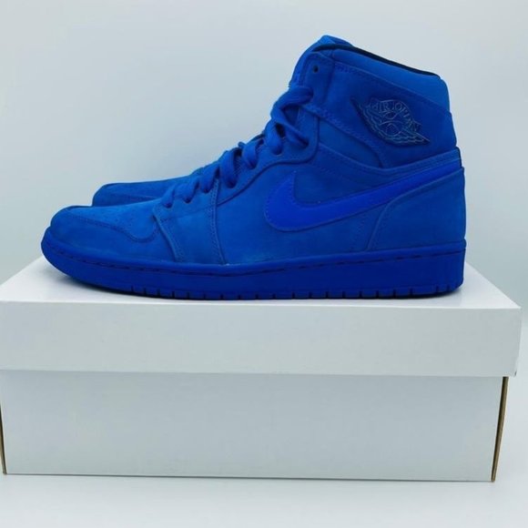 Women's Air Jordan 1 Retro Royal Blue Shoes Sz 10 - Picture 2 of 5